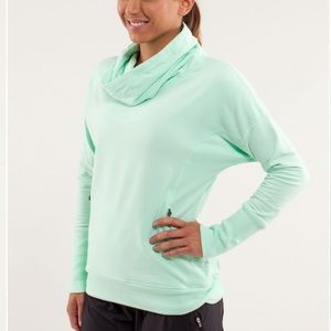 Lululemon Rest Day Pullover Sweatshirt French Terry Fresh Teal Sz 6